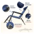 Reposera/Cama Reclinable con Apoya Cabeza Azul - Power Tech Argentina