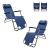 Reposera/Cama Reclinable con Apoya Cabeza Azul - Power Tech Argentina