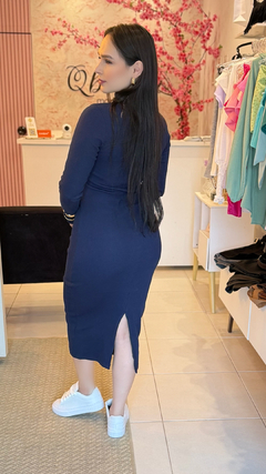 Vestido manga longa - Q Bonita