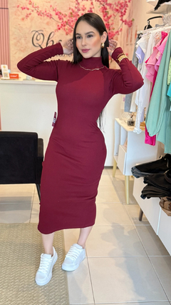 Vestido manga longa - comprar online