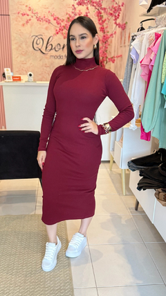 Vestido manga longa na internet