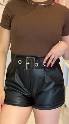 Short couro fake - comprar online