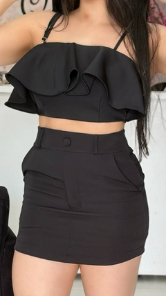 Saia short azul - loja online