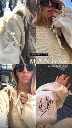 CHALECO LANA MERINO C/MANGAS CAMISERO - . A N T H . By Antonieta