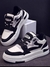 sapatos de skate decoração de remendo de letras frente com cadarço - comprar online