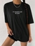 EZwear Drop Shoulder Slogan Embroidery Tee - comprar online