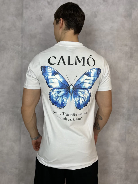 Camiseta Calmô Borboleta Longline