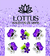 Borboletinha Roxa e Flor - comprar online