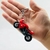 Llavero goma moto Rojo