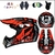 Casco Enduro Rojo l Talla L
