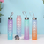 KIT 3 GARRAFAS 2Litros 900ml 300ml Squeeze Frases Motivadoras - Sevenshop