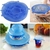 Kit 6 tampões de silicone reutilizáveis elástico