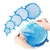 Kit 6 tampões de silicone reutilizáveis elástico - comprar online