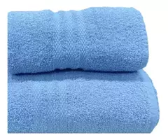 Juego de Toalla y Toallon 450gr Hotelero Seclar 100% Algodon - BLANCO SI