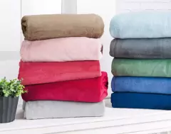 Manta Flannel Fleece 2 1/2 Plazadas Extra suaves
