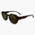 Óculos de Sol Redondo com Detalhe Quadrado em Cima Lente Marrom Haste em Acetato Premium Marrom transparente Jeri na internet