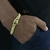 Pulseira pitbull 9mm pesada de moeda antiga
