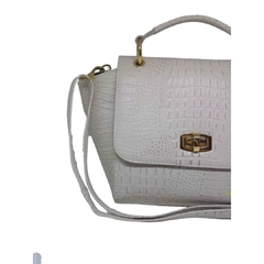 Imagem do BOLSA COURO TRANSVERSAL E MÃO MUNIQUE OFF-WHITE