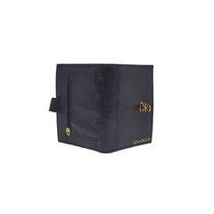 Carteira em Couro Legítimo Toscana Preto - Bvoga Bolsas