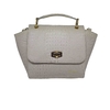 BOLSA COURO TRANSVERSAL E MÃO MUNIQUE OFF-WHITE