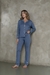 PIJAMA LONGO EM MALHA CANELADA AZUL MARINHO - (cópia) - (cópia) - (cópia) - buy online