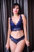 Conjunto Larissa Renda Chantilly Azul Marinho