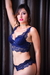 Imagem do Conjunto Larissa Renda Chantilly Azul Marinho