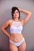 Conjunto Glamour Cropped de Renda branca