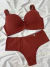 SINTONY conjunto plus size terracota alças comfort - comprar online
