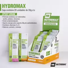 Nutremax Hydromax Bebida Isotônica Hidratación Display 20 unid. - Suplementos RIP
