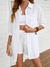 Conjunto Camisa Oversized e Short Linho Off-White