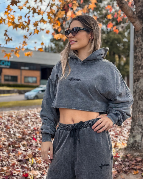 MOLETOM CROPPED APPROVE WASHED PRETO ( 7796 ) APPROVE - comprar online