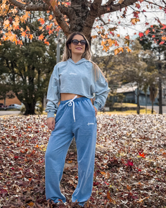MOLETOM CROPPED APPROVE WASHED AZUL CLARO ( 7796 ) APPROVE - loja online