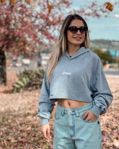 MOLETOM CROPPED APPROVE WASHED AZUL CLARO ( 7796 ) APPROVE - comprar online