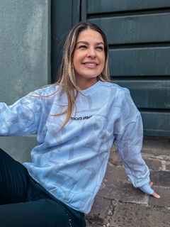 BLUSA MOLETOM CARECA BRANCA URBAN FULL PRINT ( 18335 ) TRI CATS na internet