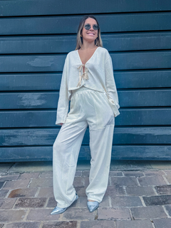 CALCA LIVED IN LOUNGE FEM OFF WHITE ( VLCL03001422 ) VOLCOM YC - comprar online