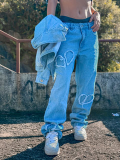 CALCA RETA APPROVE JEANSWEAR HEART AZUL JEANS ( 6837 ) APPROVE - comprar online