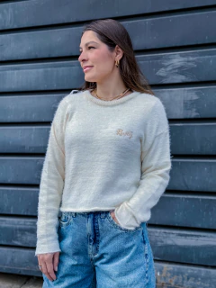TRICOT SUNDAY OVERSIZED CROPPED FEM OFF WHITE ( RTBL04000322 ) RUSTY YC na internet
