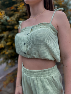 CONJUNTO COTTON DOUBLE VERDE ( HL215123 ) HANG LOOSE YC - comprar online