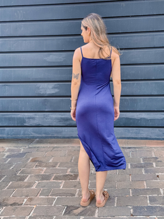 VESTIDO EASY MIDI AZUL MARINHO ( HL315279 ) HANG LOOSE YC - comprar online
