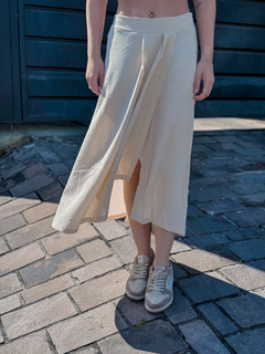 SAIA MIDI TRICOT NATURAL AREIA ( 50555 ) TRI CATS