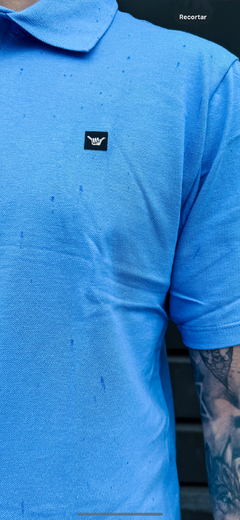 POLO MC BASIC AZUL ROYAL ( HLTS05002104 ) HANG LOOSE - comprar online