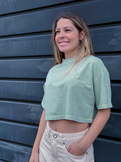 CAMISETA ESP MC SINGLE STONE FEM VERDE CLARO ( VLTS03018405 ) VOLCOM YC