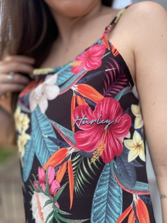 MACAQUINHO FLORAL LONGO FEM MULTI FLORAL ( HYCL06000299 ) HURLEY YC na internet