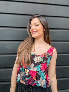 BLUSA FEM MULTI FLORAL ( HYTS03014199 ) HURLEY YC