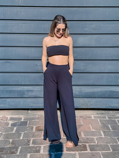CALCA WIDE LEG PANDORA PRETA ( 21549 ) TRI CATS