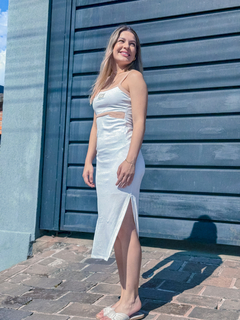 VESTIDO ACACIA OFF WHITE ( HL315283 ) HANG LOOSE YC