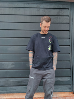 CAMISETA OVERSIZED NEW AESTHETIC PRETA ( 6756 ) APPROVE