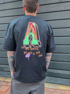 CAMISETA OVERSIZED NEW AESTHETIC PRETA ( 6756 ) APPROVE na internet