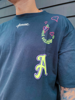 CAMISETA OVERSIZED NEW AESTHETIC PRETA ( 6756 ) APPROVE - Loja Libertá